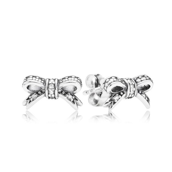 authentic 925 sterling silver sparkling bow stud earring cute womens gift with original retail box for pandora rose gold earrings, Golden;silver
authentic 925 sterling silver sparkling bow stud earring cute womens gift with original retail box for pandora rose gold earrings, Golden;silver