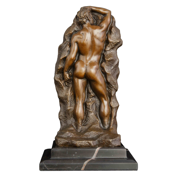 bronze western nude man relief statue sculpture naked male figurine art deskbar decoration, Silver
bronze western nude man relief statue sculpture naked male figurine art deskbar decoration, Silver