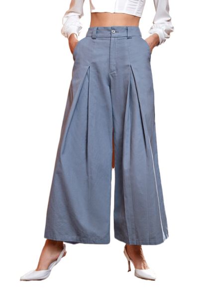 x kalinowska slant pocket wide leg pants i8jx#, Black;white