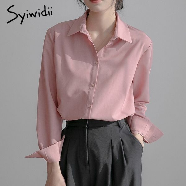 pink blouse women elegant ladies button up turndown collar ol casual long sleeve shirt spring summer 210415, White
pink blouse women elegant ladies button up turndown collar ol casual long sleeve shirt spring summer 210415, White