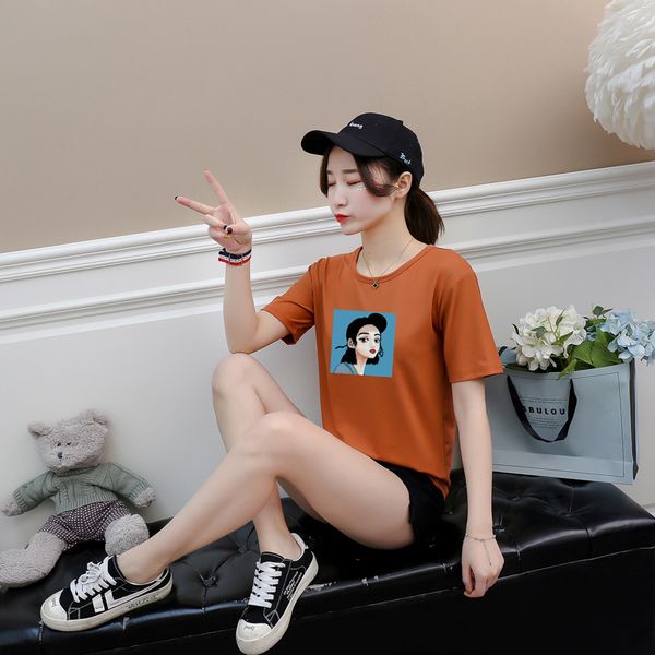 women's & tees 2022 wholesale summer new girls head square pullover womens short-sleeved t-shirt pullover loose korean style student w, White
women's & tees 2022 wholesale summer new girls head square pullover womens short-sleeved t-shirt pullover loose korean style student w, White