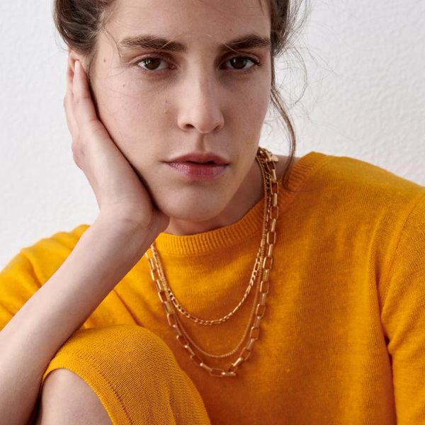 pendant necklaces vedawas 2022 vintage layer link chain necklace for women punk trendy gold color metal maxi twist collar choker gifts, Silver
pendant necklaces vedawas 2022 vintage layer link chain necklace for women punk trendy gold color metal maxi twist collar choker gifts, Silver