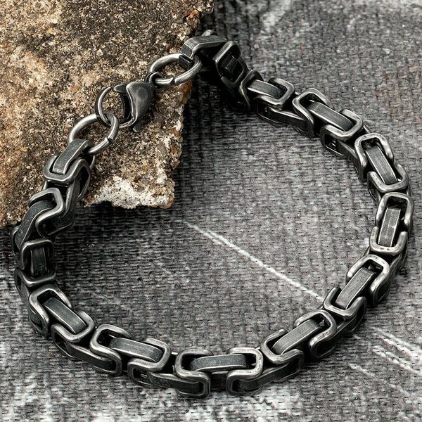 stainless steel vintage bracelet men strand black cuban chain retro wristband male fashion jewelry christmas wholesale accessories
stainless steel vintage bracelet men strand black cuban chain retro wristband male fashion jewelry christmas wholesale accessories