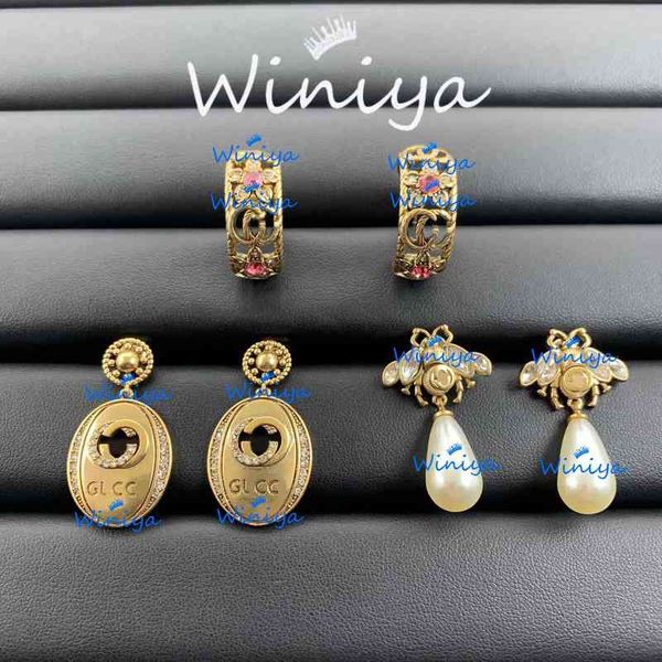 earrings new letter color diamond flower bee pearl fashion versatile earrings, Golden
earrings new letter color diamond flower bee pearl fashion versatile earrings, Golden