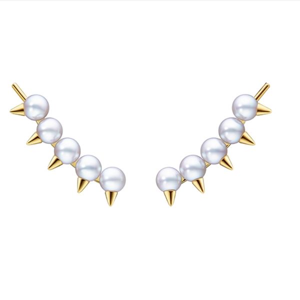 pearl and spike ear hook cuff clip earring for women luxury quality designer jewelry personity gift korean danger tribe, Golden
pearl and spike ear hook cuff clip earring for women luxury quality designer jewelry personity gift korean danger tribe, Golden