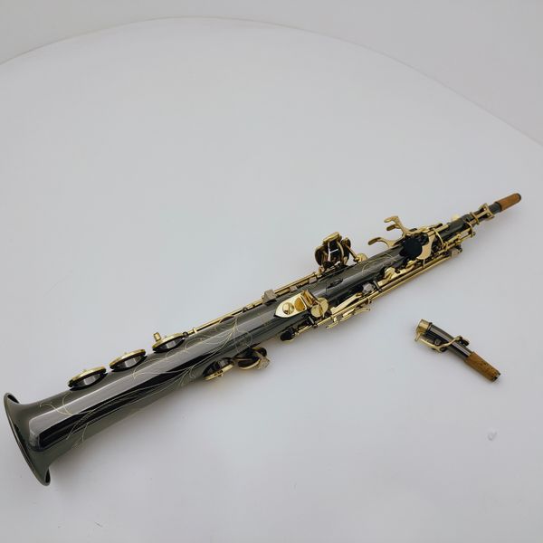 suzuki soprano saxophone b flat black nickel-plated woodwind instrument with gold keys case mouthpiece
suzuki soprano saxophone b flat black nickel-plated woodwind instrument with gold keys case mouthpiece