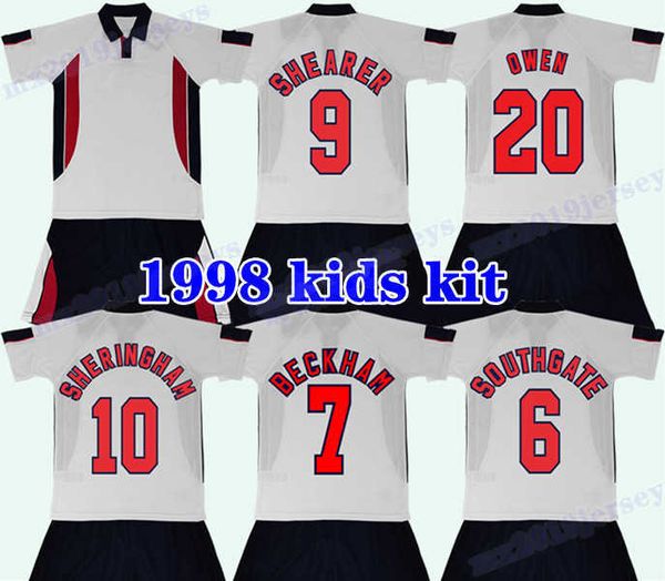 1998 shearer beckham short sleeve retro kids kit soccer jerseys sheringham owen southgate shearer home away football shirt uniforms, Black;yellow
1998 shearer beckham short sleeve retro kids kit soccer jerseys sheringham owen southgate shearer home away football shirt uniforms, Black;yellow