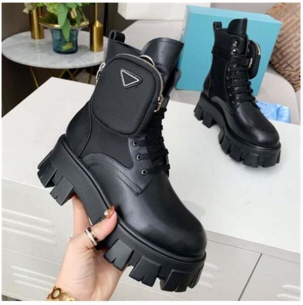 new luxury designer woman fashion boots leather and nylon fabric booties women ankle biker australia platform heels winter sneakers with box, Black
new luxury designer woman fashion boots leather and nylon fabric booties women ankle biker australia platform heels winter sneakers with box, Black