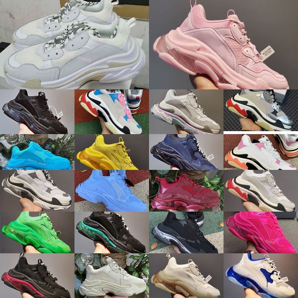2021 fashion triple s clear sole designer shoes black ivory purple white pink red navy blue green crystal luxury platform sneakers
2021 fashion triple s clear sole designer shoes black ivory purple white pink red navy blue green crystal luxury platform sneakers