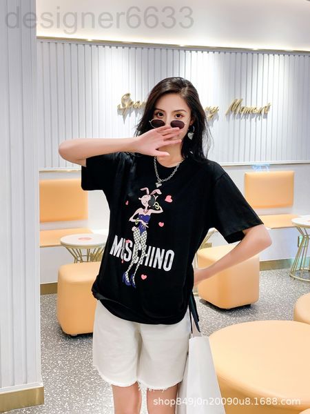 women's t-shirt designer chaopai mos spring and summer nail drill technology short sleeve cotton fabric feels super good, versatile ver, White
women's t-shirt designer chaopai mos spring and summer nail drill technology short sleeve cotton fabric feels super good, versatile ver, White