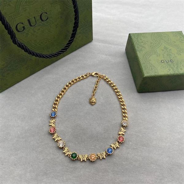 the new 70% off family family's new color diamond butterfly female same fashion temperament and versatile tiger head necklace, Silver
the new 70% off family family's new color diamond butterfly female same fashion temperament and versatile tiger head necklace, Silver