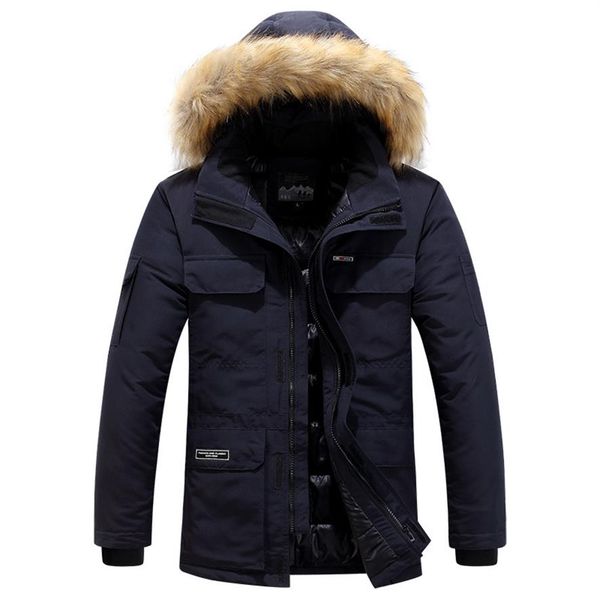 brand men's winter jackets multi pocket casual warm thick hooded fur collar coats cotton-padded mens parka jackets plus size 199z, Black
brand men's winter jackets multi pocket casual warm thick hooded fur collar coats cotton-padded mens parka jackets plus size 199z, Black