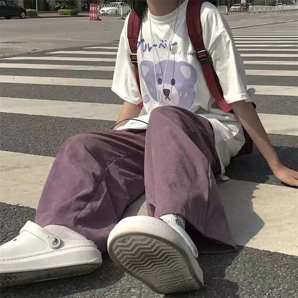 houzhou purple corduroy pants women korean style fashion wide leg pants casual palazzo pants straight trousers women high waist lj201130, Black;white
houzhou purple corduroy pants women korean style fashion wide leg pants casual palazzo pants straight trousers women high waist lj201130, Black;white