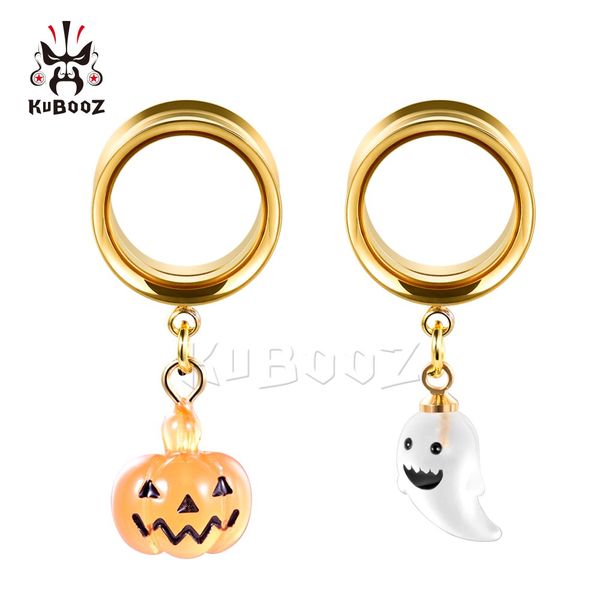 kubooz stainless steel pumpkin ghost ear plugs flesh tunnels body jewelry piercing earring gauges stretchers expanders wholesale 6mm to 25mm, Silver
kubooz stainless steel pumpkin ghost ear plugs flesh tunnels body jewelry piercing earring gauges stretchers expanders wholesale 6mm to 25mm, Silver