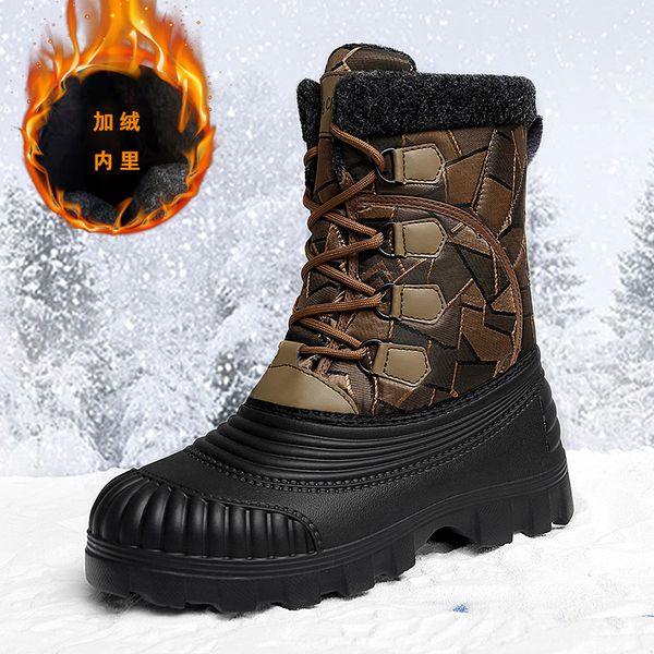 2022 new men boots waterproof mid-calf boot winter shoes snow high boots platform keep warm with thick plush warm men boot, Black
2022 new men boots waterproof mid-calf boot winter shoes snow high boots platform keep warm with thick plush warm men boot, Black