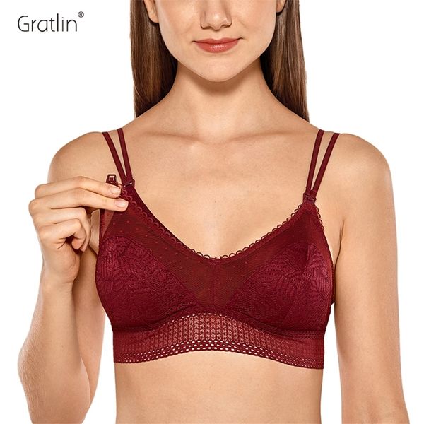 gratlin maternity nursing bra soft breathable lace pregnant women breast feeding underwear 210318, White
gratlin maternity nursing bra soft breathable lace pregnant women breast feeding underwear 210318, White