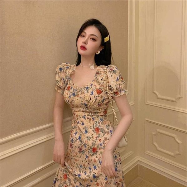 vintage korean oil-painting deep ruffles v neck long floral dress women slim waist puff sleeve midi dresses summer 220504, Black;gray
vintage korean oil-painting deep ruffles v neck long floral dress women slim waist puff sleeve midi dresses summer 220504, Black;gray