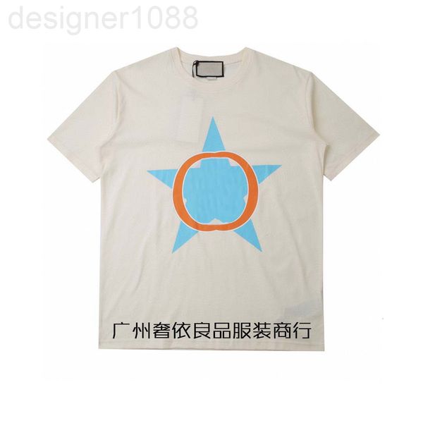 women's t-shirt designer correct version tested g2022 spring and summer new pentagonal pattern direct jet printing t-shirt for men wome, White
women's t-shirt designer correct version tested g2022 spring and summer new pentagonal pattern direct jet printing t-shirt for men wome, White