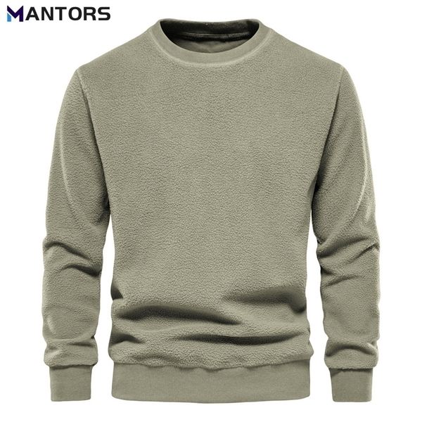 mantors autumn winter mens fleece sweater round neck casual solid color pullover wool sweatshirts warm bottoming shirt 220817, White;black
mantors autumn winter mens fleece sweater round neck casual solid color pullover wool sweatshirts warm bottoming shirt 220817, White;black