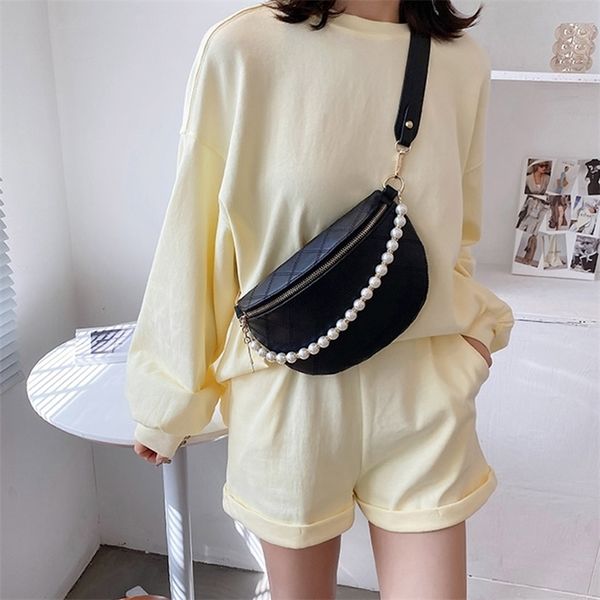 brand women chest bag luxury pearl chain handbag pu leather crossbody bags lattice female waist bag designer purse 220513
brand women chest bag luxury pearl chain handbag pu leather crossbody bags lattice female waist bag designer purse 220513