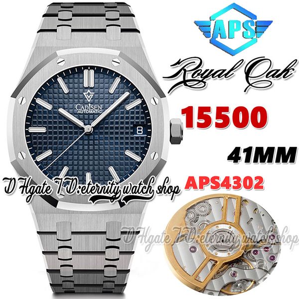 apsf v2 version aps15500 mens watch cal.4302 aps4302 automatic 41mm blue texture dial stick markers 904l stainless steel bracelet super edit, Slivery;brown
apsf v2 version aps15500 mens watch cal.4302 aps4302 automatic 41mm blue texture dial stick markers 904l stainless steel bracelet super edit, Slivery;brown