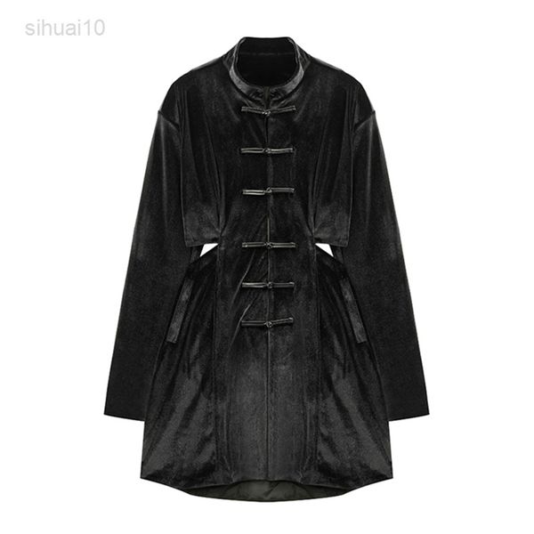 chinese style buckle gold velvet et female waist hollow design autumn new mid-length long sleeves women trend l220725, Black;brown
chinese style buckle gold velvet et female waist hollow design autumn new mid-length long sleeves women trend l220725, Black;brown