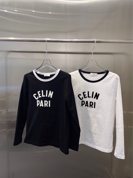 women's t-shirt designer ce * classic 21 early autumn new flocking black and white color matching slim long sleeve t lerj
women's t-shirt designer ce * classic 21 early autumn new flocking black and white color matching slim long sleeve t lerj