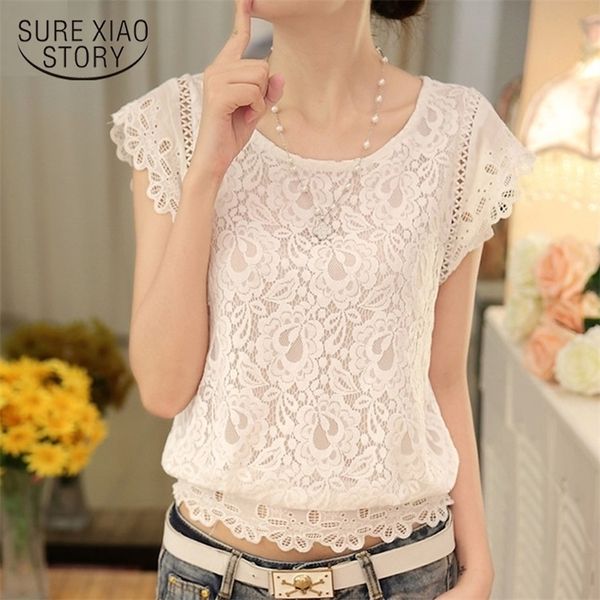 summer fashion short sleeve women plus size solid white color blouse lace chiffon female slim blouse shirt 01a 25 210308
summer fashion short sleeve women plus size solid white color blouse lace chiffon female slim blouse shirt 01a 25 210308