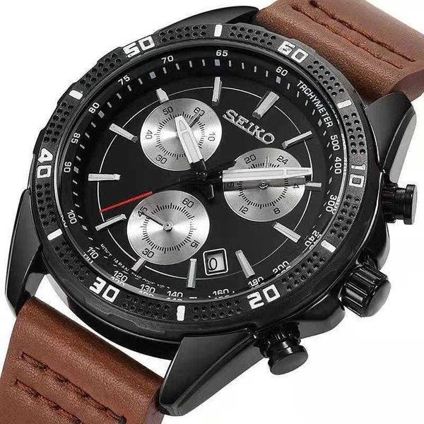 2022 new blue stainless steel male watch angel chronograph diver sport leather quartz wrist, Slivery;brown
2022 new blue stainless steel male watch angel chronograph diver sport leather quartz wrist, Slivery;brown