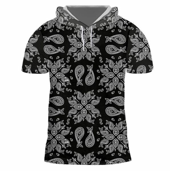 men's t-shirts men 's hooded tshirt eu size black paisley bandana pattern 3d print casual short sleeve harajuku shirts s242g, White;black
men's t-shirts men 's hooded tshirt eu size black paisley bandana pattern 3d print casual short sleeve harajuku shirts s242g, White;black