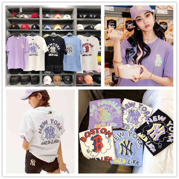 women's t-shirt summer mlb korean graffiti like letters casual loose men's and women's short sleeve g028, White
women's t-shirt summer mlb korean graffiti like letters casual loose men's and women's short sleeve g028, White