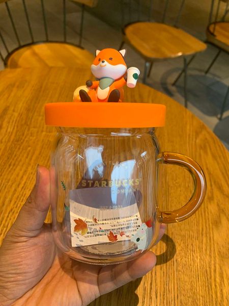 starbucks cartoon cup 420ml cute fox glass with cover girl lovely water cup high appearance deskcup
starbucks cartoon cup 420ml cute fox glass with cover girl lovely water cup high appearance deskcup