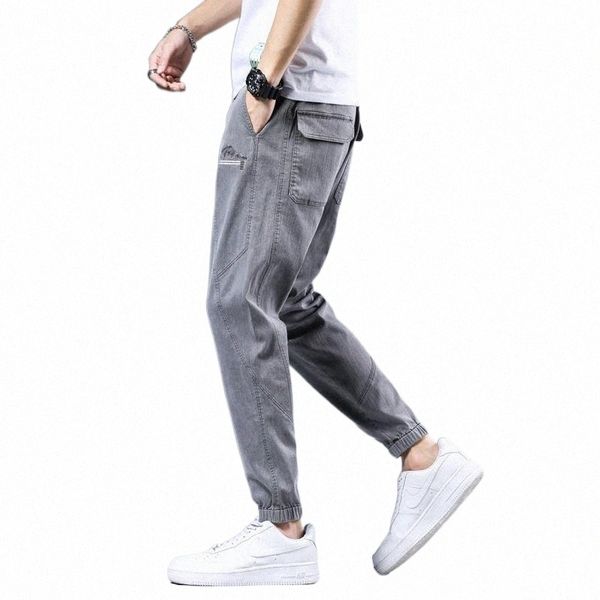 spring and autumn men's jeans fashion straight gray stretch denim trousers simple solid color nine-point slim multi-poc j3lh#, Blue
spring and autumn men's jeans fashion straight gray stretch denim trousers simple solid color nine-point slim multi-poc j3lh#, Blue