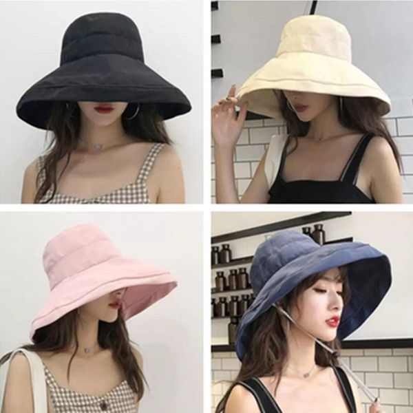 sunhat female summer fishermans hat big along the solid color in the sun basin tide travel cloth protection 2022, Black;white
sunhat female summer fishermans hat big along the solid color in the sun basin tide travel cloth protection 2022, Black;white