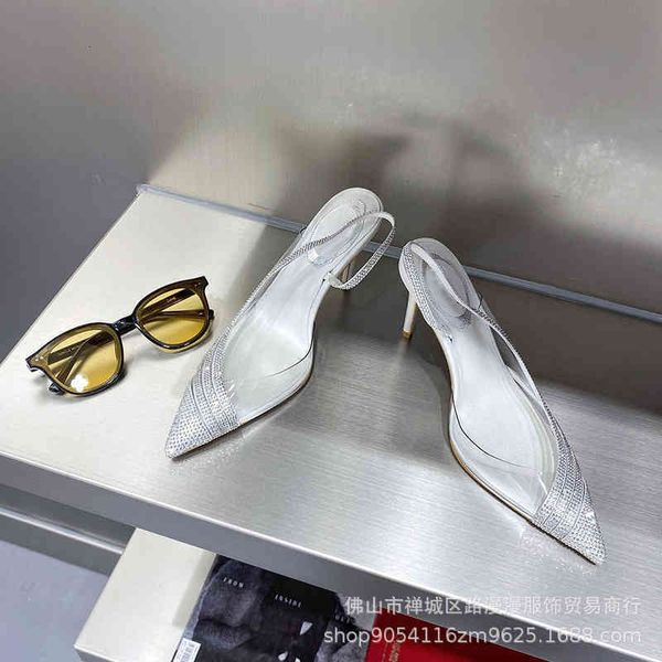 sandals transparent sandals female pointed shallow mouth thin heel side empty back trip belt crystal fairy high heels, Black
sandals transparent sandals female pointed shallow mouth thin heel side empty back trip belt crystal fairy high heels, Black