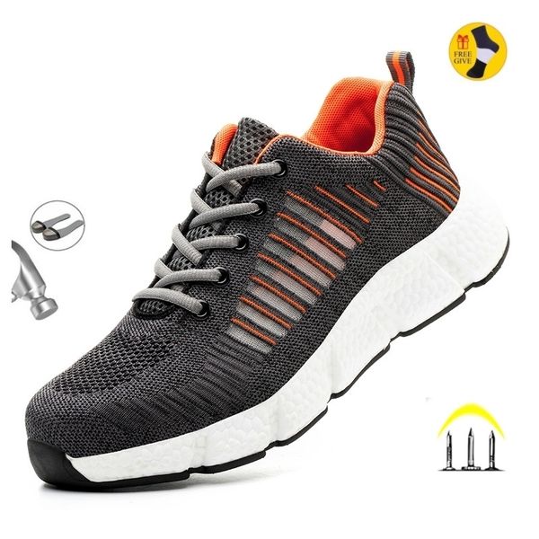 size 3750 indestructible shoes men safety work shoes with steel toe cap punctureproof boots lightweight breathable sneakers 210315, Black;brown
size 3750 indestructible shoes men safety work shoes with steel toe cap punctureproof boots lightweight breathable sneakers 210315, Black;brown