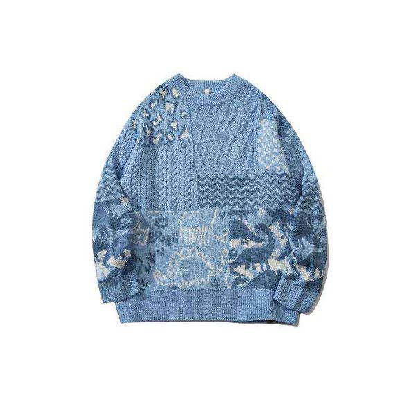 2021 kpop cartton graphic jacquard vintage blue men knitted sweater loose casual knitwear women pullover harajuku clothes sueter t220730, White;black
2021 kpop cartton graphic jacquard vintage blue men knitted sweater loose casual knitwear women pullover harajuku clothes sueter t220730, White;black