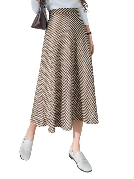 dazy high waist gingham print skirt o7ej#, Black
dazy high waist gingham print skirt o7ej#, Black