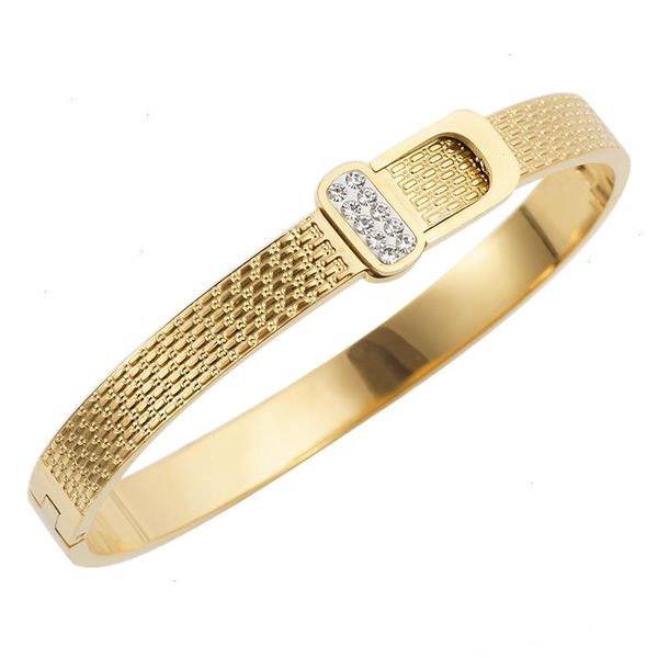 brand women girls crystal cuff charm bangles trendy stainless steel belt design, Black
brand women girls crystal cuff charm bangles trendy stainless steel belt design, Black