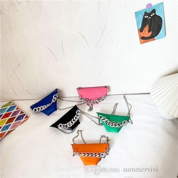 children triangle handbags girls candy color pu leather crossbody bag fashion kids metals chain one-shoulder bags purse q6616, Black
children triangle handbags girls candy color pu leather crossbody bag fashion kids metals chain one-shoulder bags purse q6616, Black