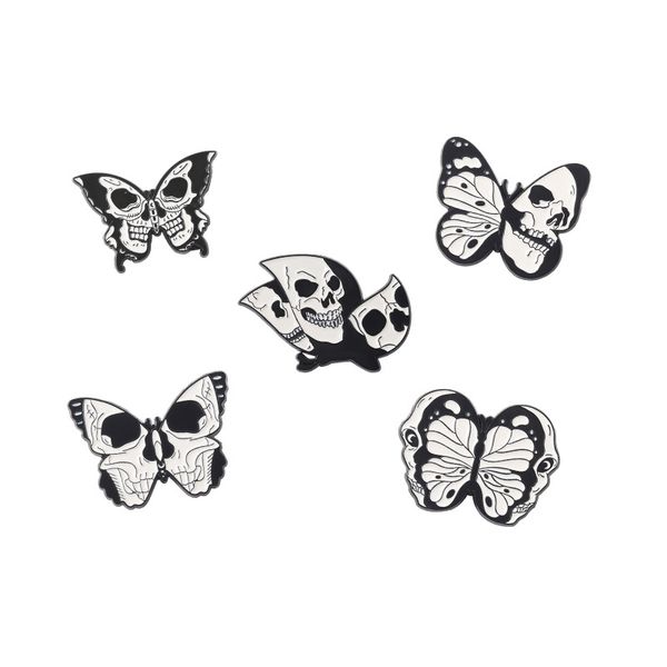 vintage skull punk style butterfly black white brooches pin for women fashion dress coat shirt demin metal funny brooch pins badges backpack, Gray
vintage skull punk style butterfly black white brooches pin for women fashion dress coat shirt demin metal funny brooch pins badges backpack, Gray