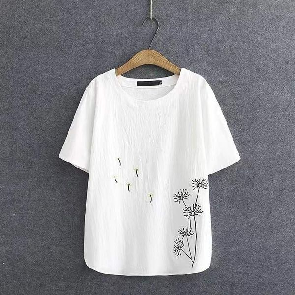 embroidery blouse for women summer plus size clothing cotton linen shirt short sleeve ladies tee casual white
embroidery blouse for women summer plus size clothing cotton linen shirt short sleeve ladies tee casual white