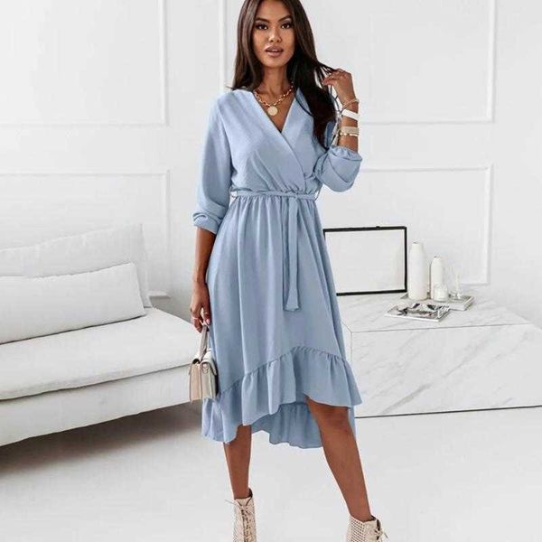 casual dresses fashion v neck long sleeve green midi dress women 2022 fall clothes elegant office ladies for woman robe femme, Black;gray
casual dresses fashion v neck long sleeve green midi dress women 2022 fall clothes elegant office ladies for woman robe femme, Black;gray