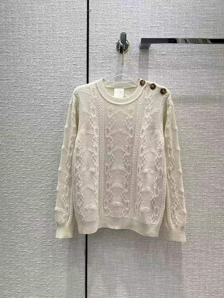 women's knits & tees 2022 summer autumn o neck long sleeve high end jacquard pullovers women's designer sweater 0624-10, White
women's knits & tees 2022 summer autumn o neck long sleeve high end jacquard pullovers women's designer sweater 0624-10, White