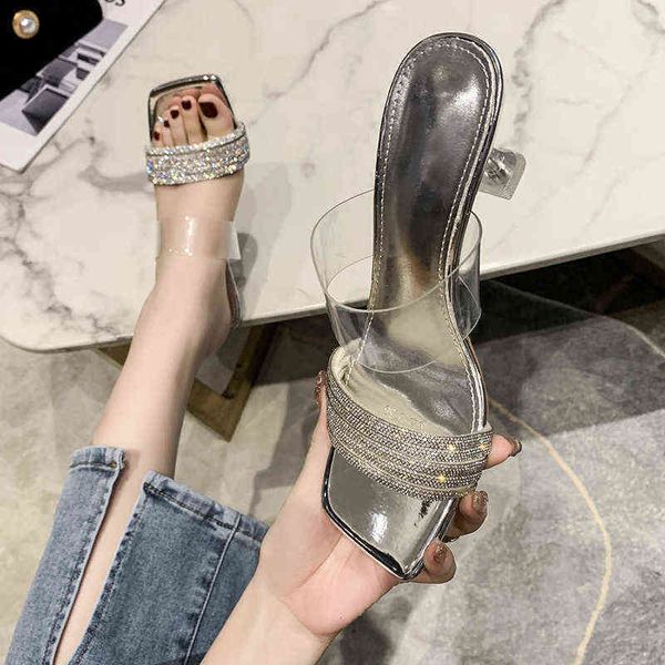 slippers new transparent high heeled sandals in the summer of 2023 women's net red fairy style one line with thin heels for external we, Black
slippers new transparent high heeled sandals in the summer of 2023 women's net red fairy style one line with thin heels for external we, Black