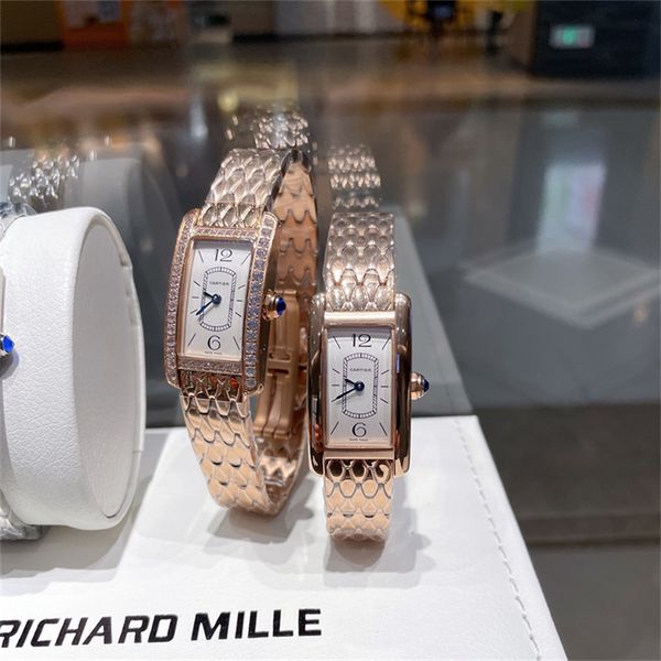 montre de luxe women watches 34.80 x 19.00mm swiss quartz movement steel case diamond watch wristwatches waterproof, Slivery;brown
montre de luxe women watches 34.80 x 19.00mm swiss quartz movement steel case diamond watch wristwatches waterproof, Slivery;brown