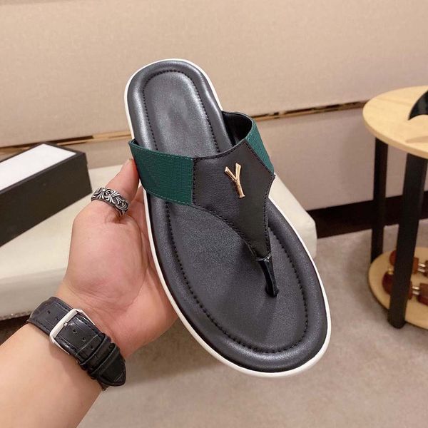 designer slippers men's trendy summer leather sandals outdoor wear casual non-slip flip-flops beach shoes07, Black
designer slippers men's trendy summer leather sandals outdoor wear casual non-slip flip-flops beach shoes07, Black