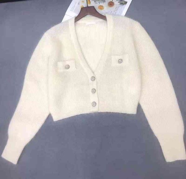 women's knits & tees early autumn of the 21st year sweet crystal button long sleeve knitted cardigan fashion short dress single breaste, White
women's knits & tees early autumn of the 21st year sweet crystal button long sleeve knitted cardigan fashion short dress single breaste, White