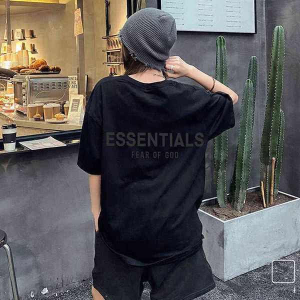 double thread fashion brand short sleeve loose high street essential t shirts for men women designer summer sports crew neck lovers wear tee, White;black
double thread fashion brand short sleeve loose high street essential t shirts for men women designer summer sports crew neck lovers wear tee, White;black