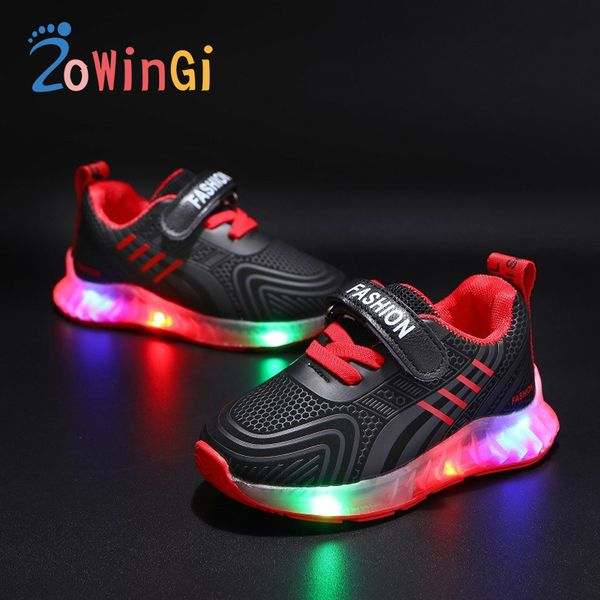 size 21-30 children casual shoes black glowing sneakers tenis infantil menina kids led shoes waterproof children's sneakers 220408, Black;red
size 21-30 children casual shoes black glowing sneakers tenis infantil menina kids led shoes waterproof children's sneakers 220408, Black;red